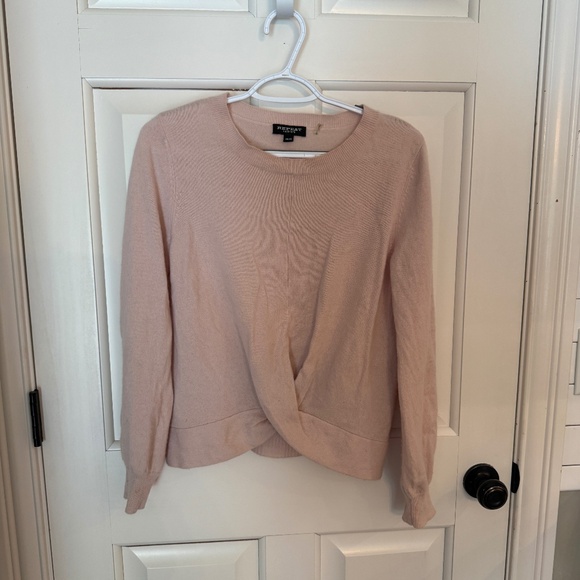 Repeat Cashmere Sweater with Twisted Hem Size Small organic pink 45739 - Picture 2 of 10